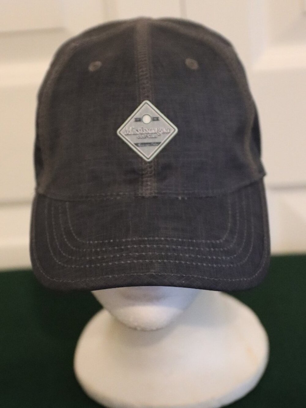 Level Wear Blue 6 Panel Ball Cap Mississauga Golf Club Front Logo Hook Loop Back